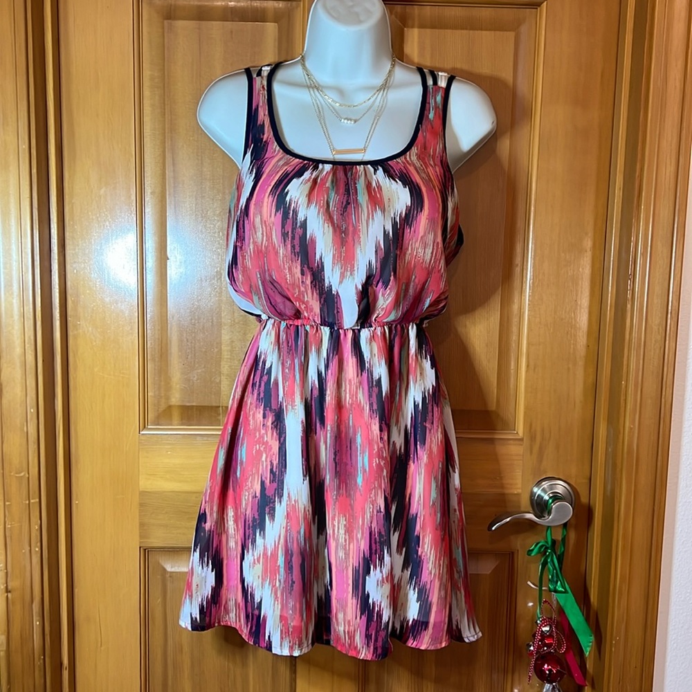 Summer dress with triple spaghetti straps